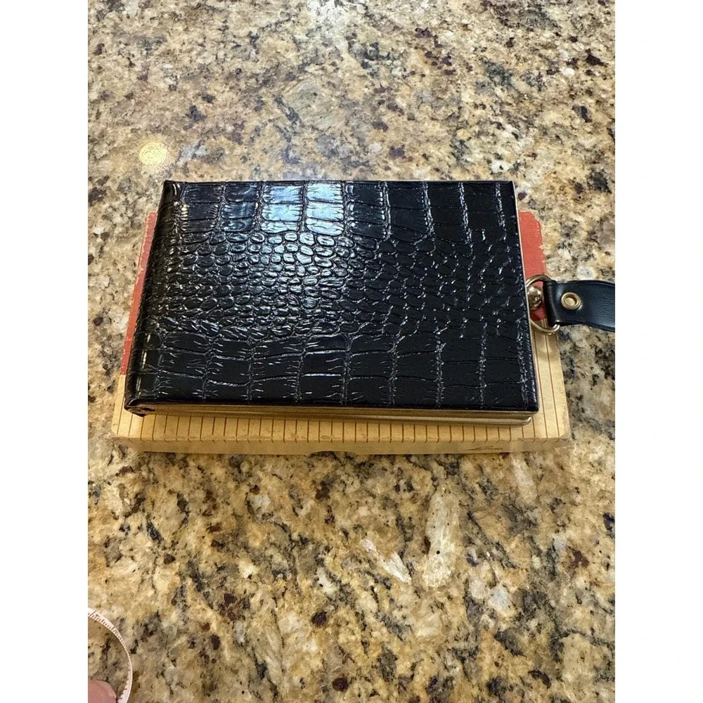 Vintage Laurita Toell Travel Case Beauty‎ Kit Black Croc
